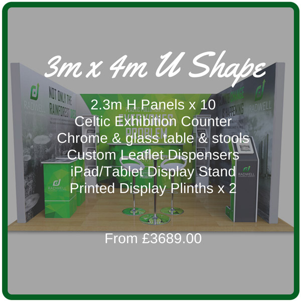 3m x 4m Modulink Exhibition Stand