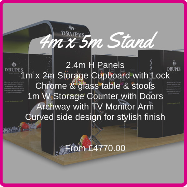 4m x 5m exhibition stand