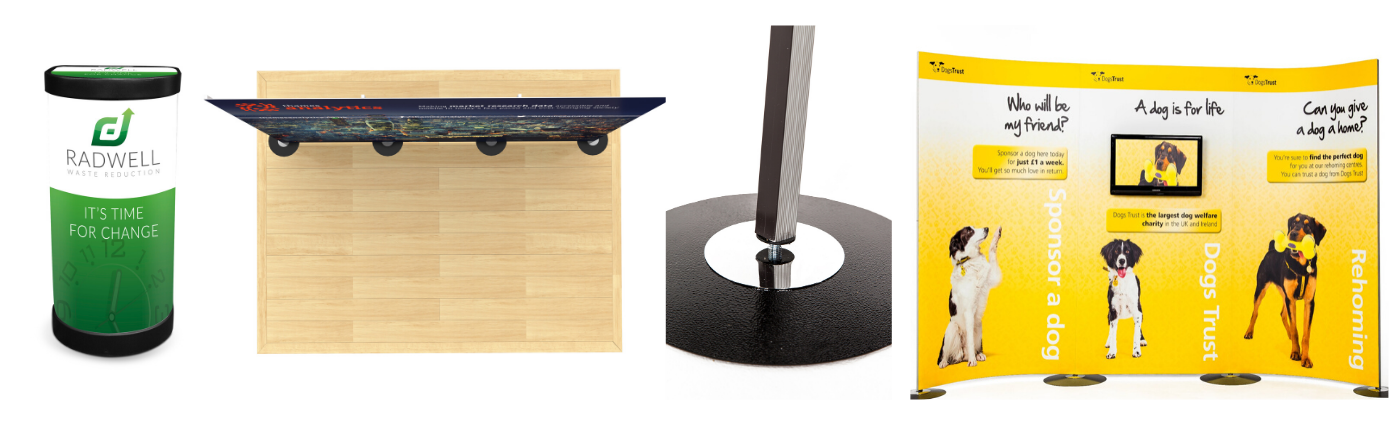 streamline stands can be upgraded to include monitor stands, counters and more