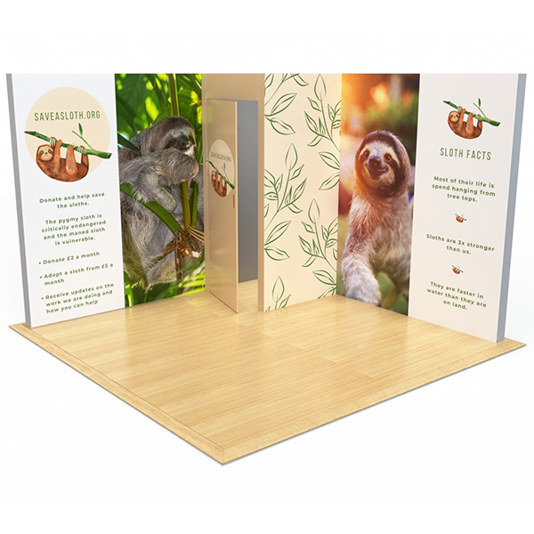 Exhibition Stands with Storage Cupboards