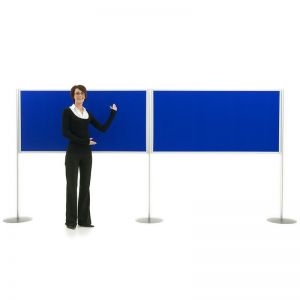 2 large display boards with loop nylon fabric
