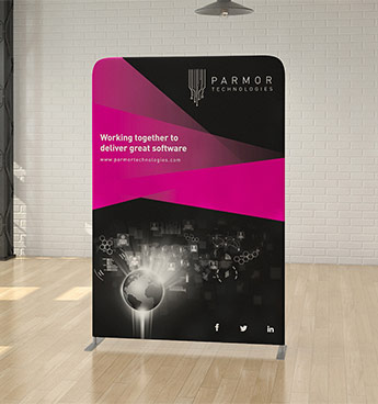 Fabric display and banner stands from the Tex-Flex product range